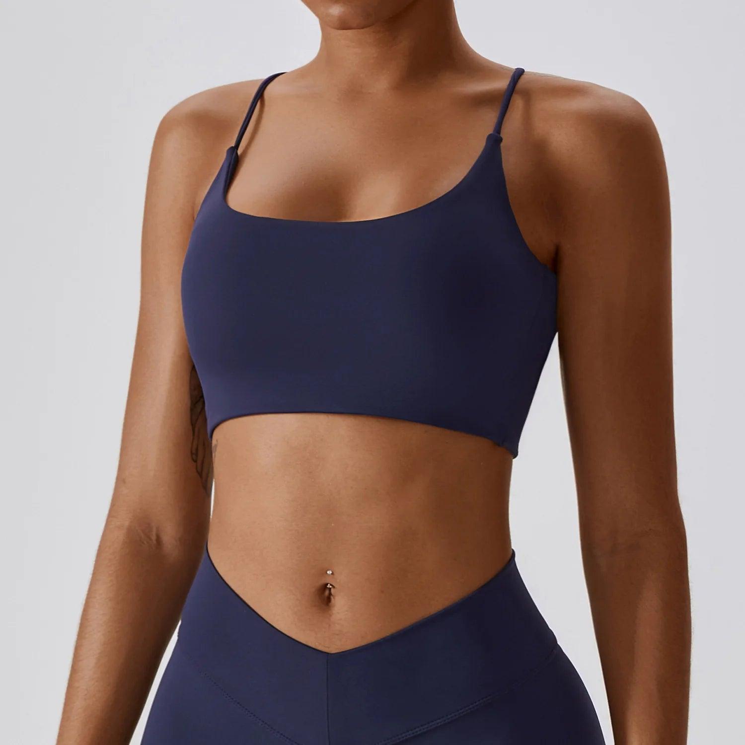 cross back sports bra 4