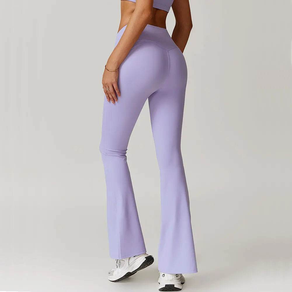 Stylish women's flared leggings for gym, yoga, and more - LANIZI