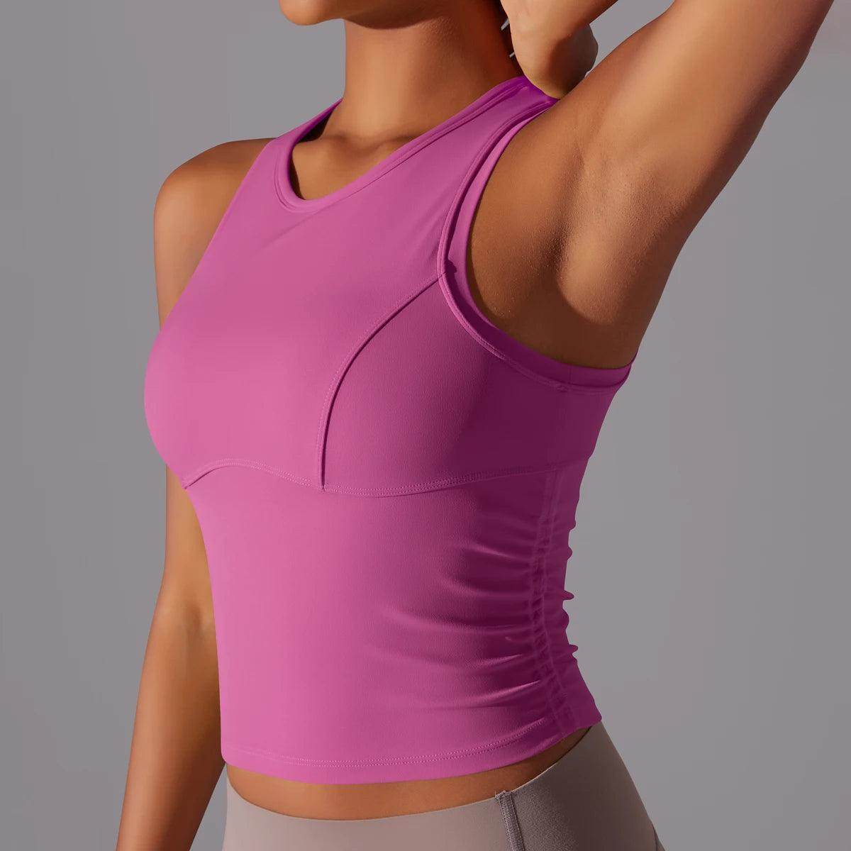 Trendy women's workout tops for gym, running, and yoga - LANIZI
