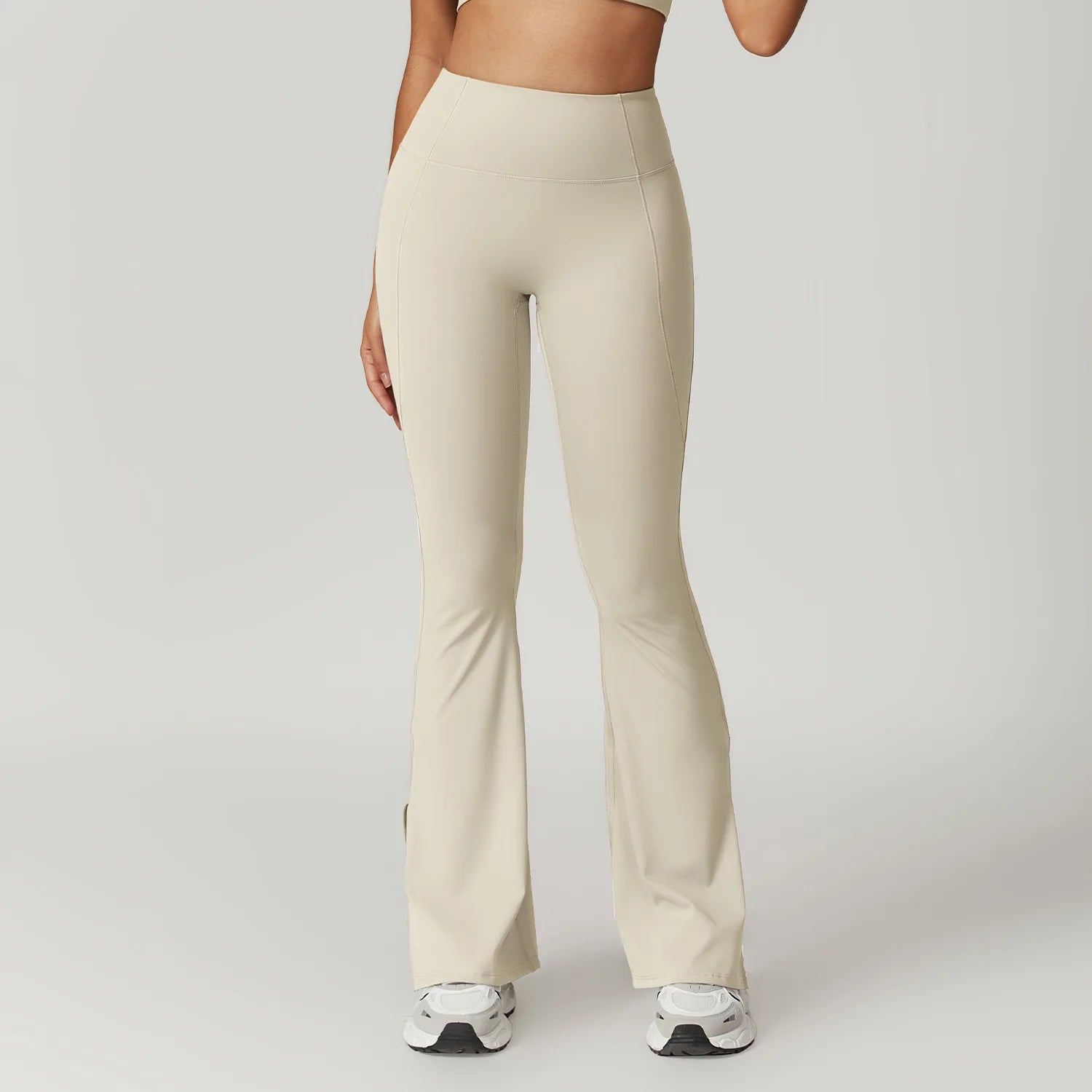 High-Waist Split Flare Leggings for a Flattering Look 9