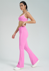 Pink gym wear set for stylish workouts