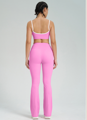Pink gym wear set for stylish workouts