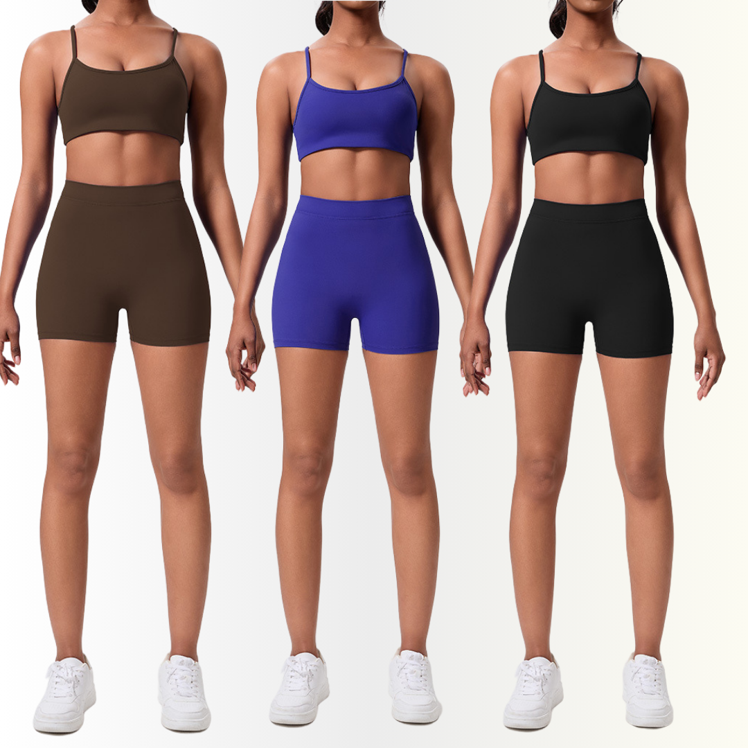 Breathable workout shorts sets for training Eco