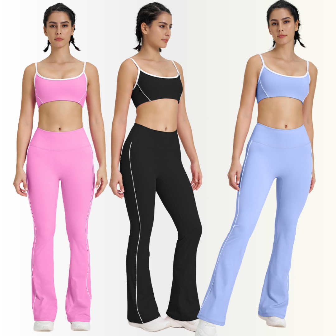 Pink gym wear set for stylish workouts